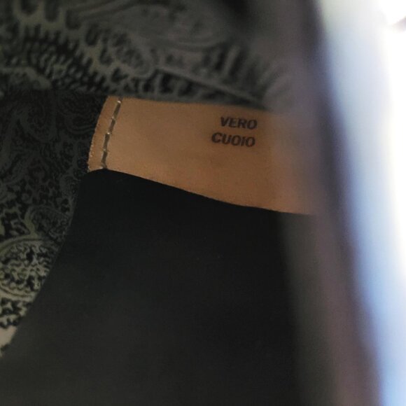 John Varvatos Leather Dress Shoes Wingtip Brogue Oxfords Grey Made in Italy - Picture 14 of 15